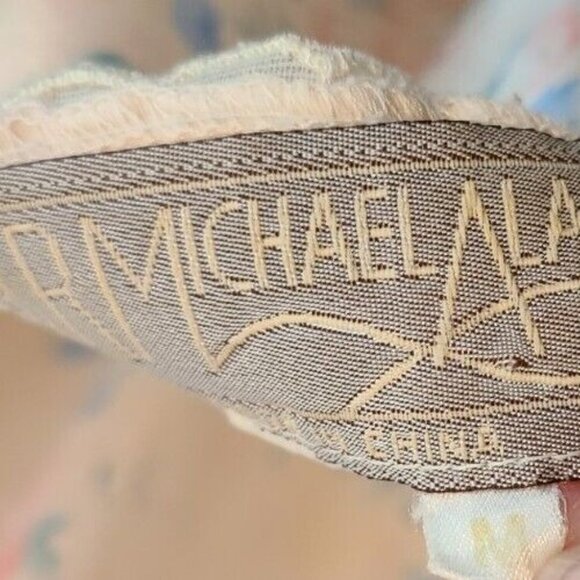 Vtg R. Michael Alan Women's Sleeveless Satin Short Nightgown Floral Size Medium - Picture 12 of 12